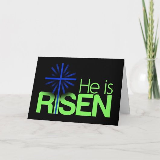 ****EENVOUDIGER** VOOR "HIJ IS RISEN" FEESTDAGEN KAART (Voorkant)