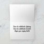 EENVOUDIGER WISSEN VAN GEKKE EASTER-EIEREN FEESTDAGEN KAART (Binnen)