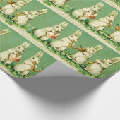 EENVOUDIGER WIT RABBIT ORCHESTRA Music Making Rabb Cadeaupapier (Hoek)