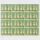 EENVOUDIGER WIT RABBIT ORCHESTRA Music Making Rabb Cadeaupapier (Vlak)