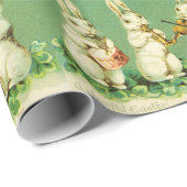 EENVOUDIGER WIT RABBIT ORCHESTRA Music Making Rabb Cadeaupapier (Rol Hoek)