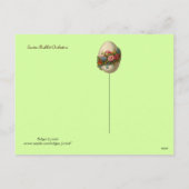 EENVOUDIGER WIT RABBIT ORCHESTRA Music Making Rabb Feestdagenkaart (Achterkant)