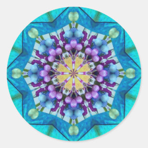 EENVOUDIGER ~WOW! Blauwe groene EIEREN voor paasgi Ronde Sticker