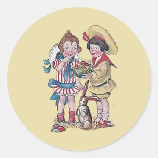 EENVOUDIGER ~WOW! KINDEREN 1911 RONDE STICKER (Voorkant)