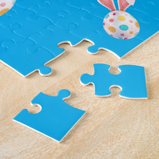 " EENVOUDIGER " ZUIGER MET SPECKLERENDE EIEREN EN LEGPUZZEL (Zijkant)