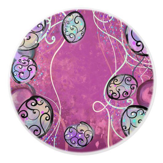 EENVOUDIGERE ART KERAMISCHE KNOP (Voorkant)