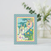 EENVOUDIGERE BABY, SPRINGHORSE, VEILIG VULLEND BRI BRIEFKAART (Staand voorkant)