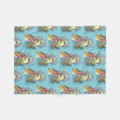 EENVOUDIGERE BONNET-GIRAFFE, SPRING, FLEECE BLANKE DEKEN (Voorkant (Horizontaal))