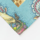 EENVOUDIGERE BONNET-GIRAFFE, SPRING, FLEECE BLANKE DEKEN (Hoek)