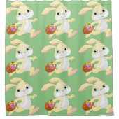 EENVOUDIGERE BUNNING MET EEN EENVOUDIGE EASTER EGG DOUCHEGORDIJN (Voorkant)