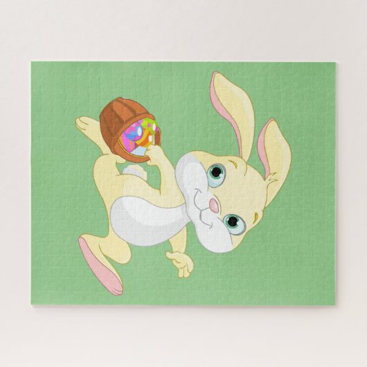 EENVOUDIGERE BUNNING MET EEN EENVOUDIGE EASTER EGG LEGPUZZEL (Horizontaal)