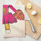 EENVOUDIGERE BUNNY CHEERLEADER handdoek (Quarter Fold)