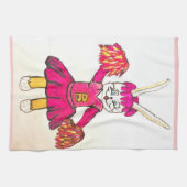 EENVOUDIGERE BUNNY CHEERLEADER handdoek (Horizontaal)