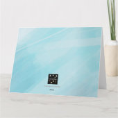 EENVOUDIGERE BUNNY GREETING KAART (Achterkant)