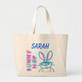 EENVOUDIGERE BUNNY PERSONALISEERDE CANVAS TAS (Voorkant)