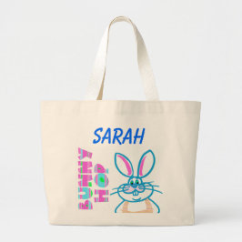 EENVOUDIGERE BUNNY PERSONALISEERDE CANVAS TAS