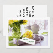 EENVOUDIGERE DINERINVITATIE KAART (Voorkant / Achterkant)