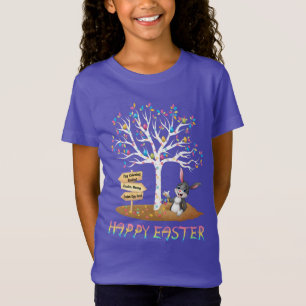 EENVOUDIGERE EGG BUNNY RABBIT GIRL'S T-SHIRT