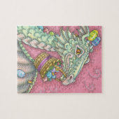 EENVOUDIGERE EGG DRAGON FANTASY PUZZL Pink Legpuzzel (Horizontaal)