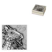 EENVOUDIGERE EGG DRAGON, FANTASY RUBBER STEMP RUBBERSTEMPEL (Gestempeld)