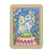 EENVOUDIGERE EGG FAIRY, FANTASY RABBIT MAGNET Rect Magneet (Verticaal)