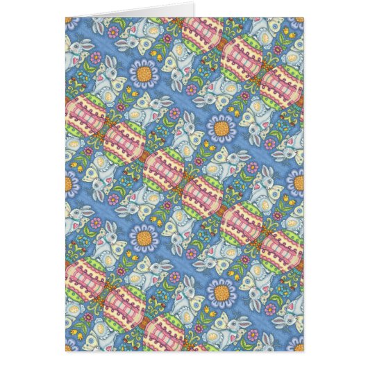 EENVOUDIGERE EGG FAIRY, FANTASY RABBIT NOTE CARD B (Voorkant)