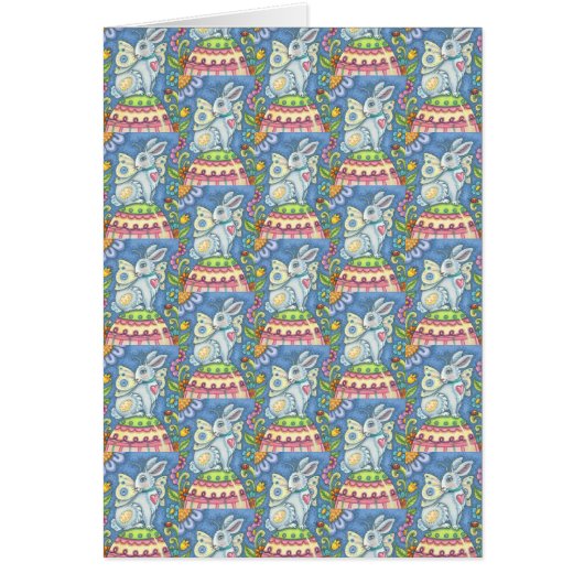 EENVOUDIGERE EGG FAIRY, FANTASY RABBIT NOTE CARD B (Voorkant)