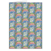 EENVOUDIGERE EGG FAIRY, FANTASY RABBIT NOTE CARD B (Voorkant)