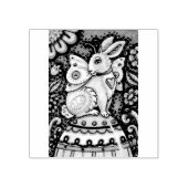 EENVOUDIGERE EGG FAIRY, FANTASY RABBIT RUBBER STEM RUBBERSTEMPEL (Afrduk)