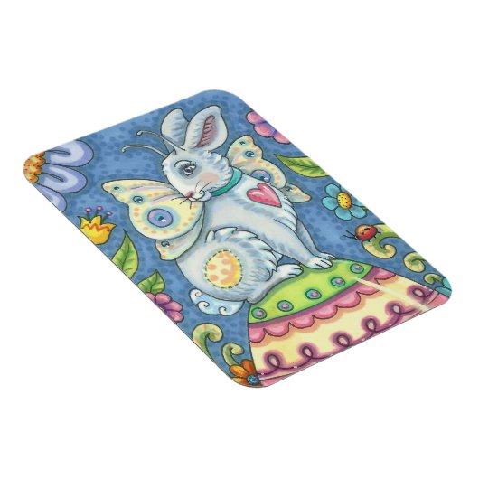 EENVOUDIGERE EGG FAIRY, RABBIT MAGNET Rectangle Magneet (Rechterzijde)