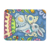 EENVOUDIGERE EGG FAIRY, RABBIT MAGNET Rectangle Magneet (Horizontaal)