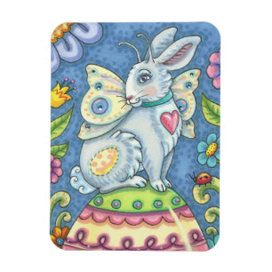 EENVOUDIGERE EGG FAIRY, RABBIT MAGNET Rectangle Magneet