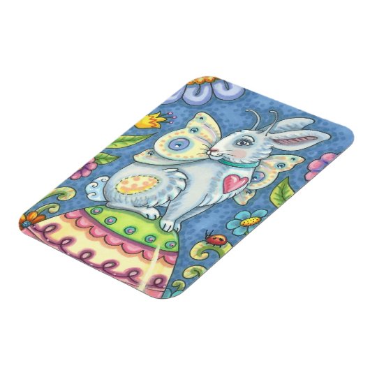 EENVOUDIGERE EGG FAIRY, RABBIT MAGNET Rectangle Magneet (Linkerzijde)