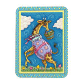 EENVOUDIGERE EGG-GIRAFFE- EN SPRINGTULIPS-Cute Magneet (Verticaal)