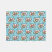EENVOUDIGERE EGG TEDDY BEAR BLANKET SM FLEECE DEKEN (Voorkant (Horizontaal))
