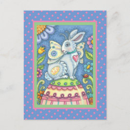 EENVOUDIGERE EGG-VRIJ, SPRING HARE FANTASY-BRIEFKA BRIEFKAART