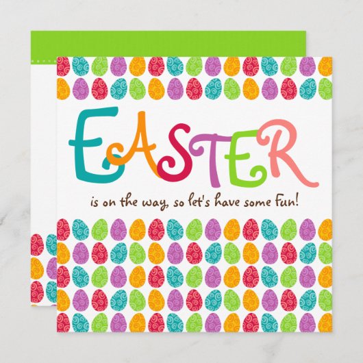 EENVOUDIGERE Eieren Kaart (Voorkant / Achterkant)