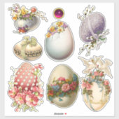 EENVOUDIGERE EIEREN, STROMEN EN DOVES STICKER (Vel)