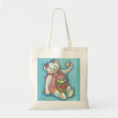 EENVOUDIGERE ETIG TEDDY BEAR, SPRING CANVAS TAS (Voorkant)
