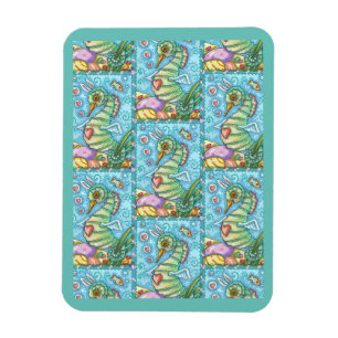 EENVOUDIGERE FANTASIE, SEAHORSE HOLIDAY MAGNET MAGNEET