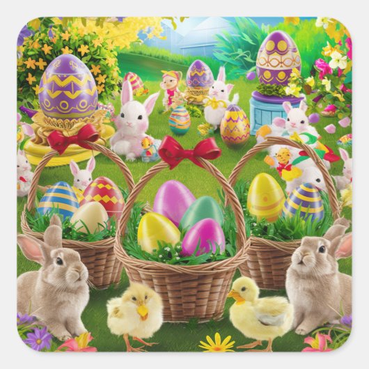 EENVOUDIGERE MONTAGE VIERKANTE STICKER (Voorkant)