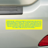EENVOUDIGERE OORSPRONG 1 BUMPERSTICKER (Op auto)
