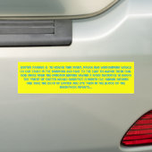 EENVOUDIGERE OORSPRONG 2 BUMPERSTICKER (Op auto)