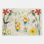 EENVOUDIGERE SNELLE WRAPPENDE SCHEEPSTROMEN EN BUN INPAKPAPIER VEL (Voorkant 2)