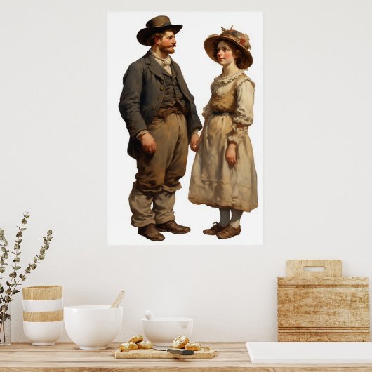 Eenvoudigere tijd poster (Keuken)