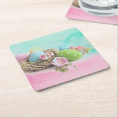 EENVOUDIGERE Waterverf Onderzetters Pastel Retro (Schuin)