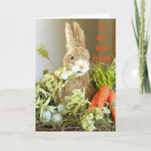 EENVOUDIGERE WENS VOOR MIJN **BESTE VRIEND** FEESTDAGEN KAART (Voorkant)