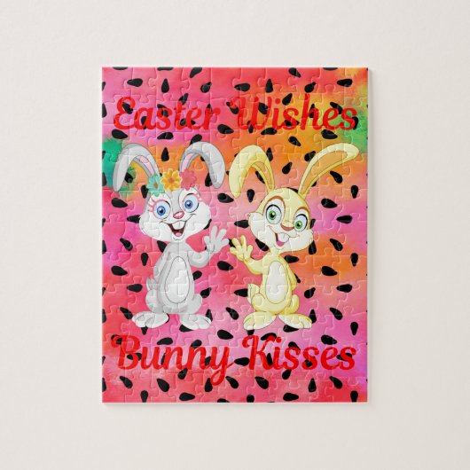 EENVOUDIGERE WISSEN, BUNNY KISSES JIGSAW PUZZLE LEGPUZZEL (Verticaal)
