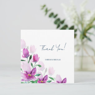 Eenvoudigheid van de kunstbloemen van de gewelddad bedankkaart