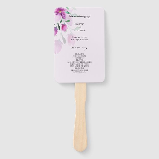 Eenvoudigheid van de kunstbloemen van de gewelddad handwaaier (Voorkant)